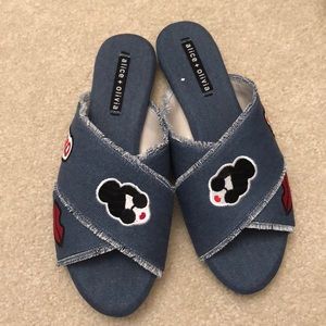 Alice + Olivia Stace Face Slides